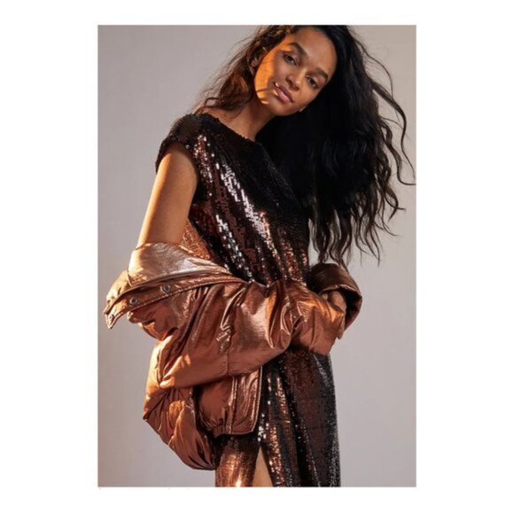 Anthropologie Maeve Kara Sequined Shift Dress - Picture 2 of 16